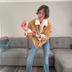 Levi's Tan Corduroy Jacket with Cream Collar